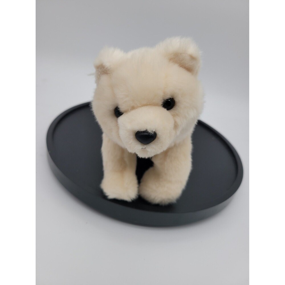 Vintage 2005  Aurora World Polar Bear Cub  Plush Realistic  Stuffed Animal 8"